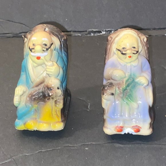 Vintage Brand New Chadwick Miller 1960's grandparents Salt And Pepper Shaker new - Picture 2 of 3